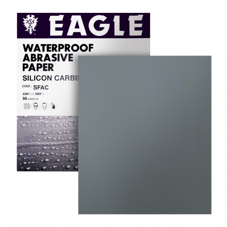 ALFA Tools AS62939 4-1/2 x 11 80 Grit Silicon Waterproof Paper Sheets 100/Pack 