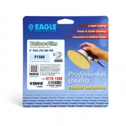 Yellow-Film 6 inch Super-Tack Discs (7 Holes) Job-Paks